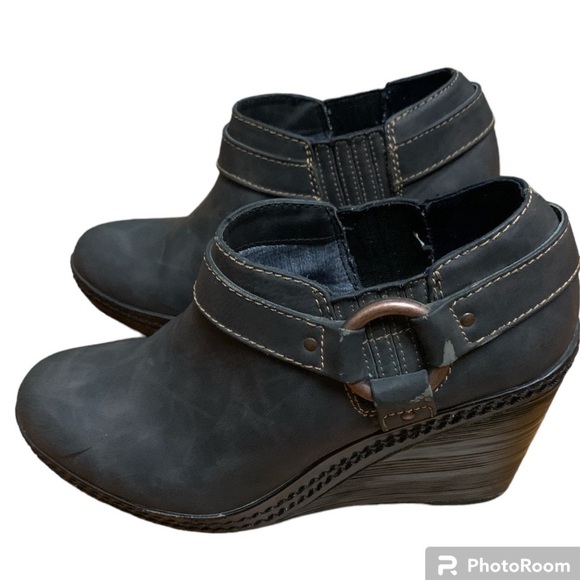Dr. Scholl's Shoes - Dr Scholls Womens Blakely Ankle Boot Wedge Heel Black Y2K 90’s Size: 7.5